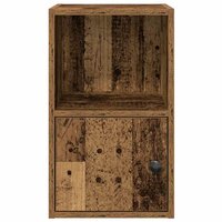 Boekenkast 31x24x52 cm bewerkt hout oud houtkleurig 5