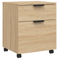 Dossierkast verrijdbaar 45x38x54 cm bewerkt hout sonoma eiken 2