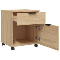 Dossierkast verrijdbaar 45x38x54 cm bewerkt hout sonoma eiken 4