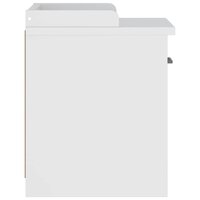 Gangbankje SANDNES wit 45x40x50 cm massief grenenhout 7