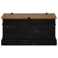 Opbergkist HALDEN zwart 91x48x47 cm massief grenenhout 3