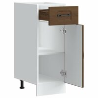 Keuken onderkast Kalmar bewerkt hout bruin eikenkleur 5