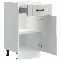 Keuken onderkast Lucca bewerkt hout betongrijs 5