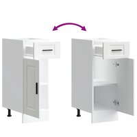 Keuken onderkast &quot;Porto&quot; bewerkt hout wit 9