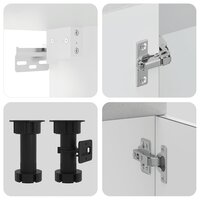 4-delige Keukenkastenset Kalmar bewerkt hout betongrijs 6