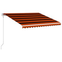 Luifel automatisch uittrekbaar 400x300 cm oranje en bruin 3