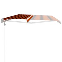 Luifel automatisch uittrekbaar 400x300 cm oranje en bruin 5