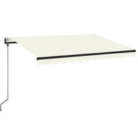 Luifel automatisch uittrekbaar 350x250 cm cr&egrave;mekleurig 2