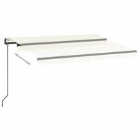 Luifel automatisch uittrekbaar 350x250 cm cr&egrave;mekleurig 3