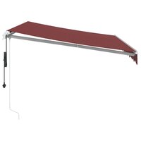 Luifel automatisch uittrekbaar 300x250 cm bordeauxrood 4
