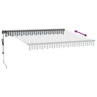 Luifel automatisch uittrekbaar 300x250 cm antraciet en wit 5