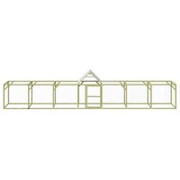 Kippenhok 700x100x150 cm ge&iuml;mpregneerd massief grenenhout 3