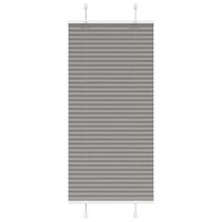 Pliss&eacute; rolgordijn 65x100 cm stofbreedte 64,4 cm antraciet 2