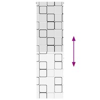 Doucherolgordijn 70x240 cm stofbreedte 66 cm 5