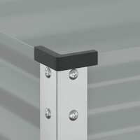 Plantenbak 45x45x88 cm staal grijs 7