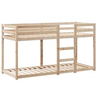 Stapelbedframe zonder matras massief grenenhout 90x190 cm 7