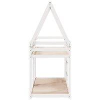 Stapelbed met dak massief grenenhout wit 90x190 cm 5