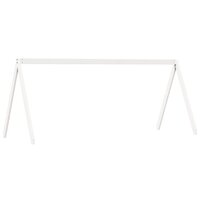 Stapelbed met dak massief grenenhout wit 90x190 cm 8