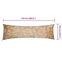 Camouflagenet met opbergzak 519x142 cm zandkleurig 7