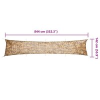 Camouflagenet met opbergzak 844x142 cm zandkleurig 7