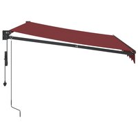 Luifel automatisch uittrekbaar 300x250 cm bordeauxrood 4