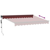 Luifel automatisch uittrekbaar 300x250 cm bordeauxrood 5