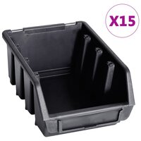 29-delige Opslagbakkenset met wandpanelen rood en zwart 3