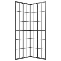 Douchecabine 70x70x180 cm mat ESG zwart 5