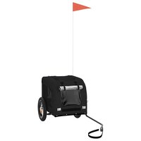 Hondenfietstrailer oxford stof en ijzer zwart 2