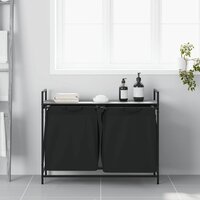 Wasmand 2 vakken met plank grijs sonoma eiken 3