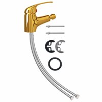 Bidetkraan 13x12 cm goudkleurig 2