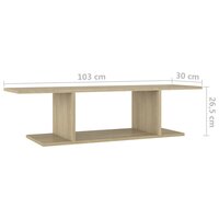 Tv-wandmeubel 103x30x26,5 cm sonoma eikenkleurig 6