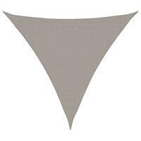 Zonnezeil 160 g/m&sup2; driehoekig 3x3x3 m HDPE lichtgrijs 2