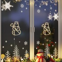 Kerstverlichting sneeuwpop silhouet 2 st 35 LEDs warm wit 4