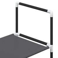 Schoenenrek 5-laags 44x28x94 cm nonwoven stof zwart 7