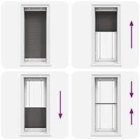 Pliss&eacute; rolgordijn 65x100 cm stofbreedte 64,4 cm polyester zwart 7