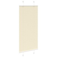 Pliss&eacute; rolgordijn 65x100 cm stofbreedte 64,4 cm polyester cr&egrave;me 3