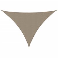 Zonnescherm driehoekig 2,5x2,5x3,5 m oxford stof taupe 2