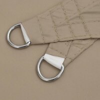 Zonnescherm driehoekig 2,5x2,5x3,5 m oxford stof taupe 6