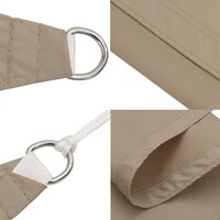 Zonnescherm driehoekig 2,5x2,5x3,5 m oxford stof taupe 7