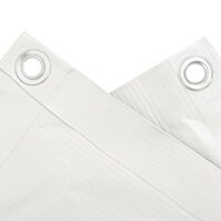 Balkonscherm 400x75 cm PVC wit 4