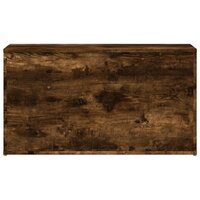 Opbergkist 84x42x46 cm bewerkt hout gerookt eikenkleurig 4