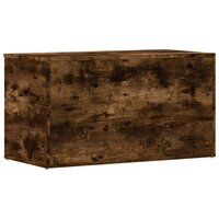 Opbergkist 84x42x46 cm bewerkt hout gerookt eikenkleurig 6