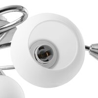 Plafondlamp met keramieken bolvormige kappen voor 5xE14 wit 7