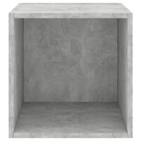 Wandkast 37x37x37 cm bewerkt hout betongrijs 9