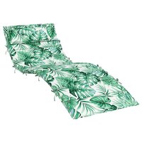 Ligbedkussen bladpatroon 180x60x4 cm oxford stof 2