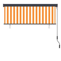 Rolgordijn voor buiten 160x250 cm wit en oranje  4