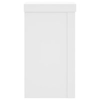 Plantenstandaards 2 st 10x10x18 cm bewerkt hout wit 5