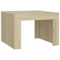 Salontafel 50x50x35 cm bewerkt hout sonoma eikenkleurig 2