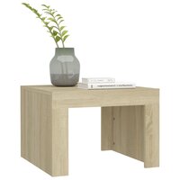 Salontafel 50x50x35 cm bewerkt hout sonoma eikenkleurig 4